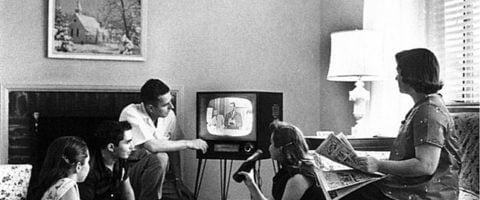 645px-Family_watching_television_1958
